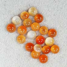 6MM ROUND CABOCHON CARNELIAN NATURAL (20PCS/BAG)